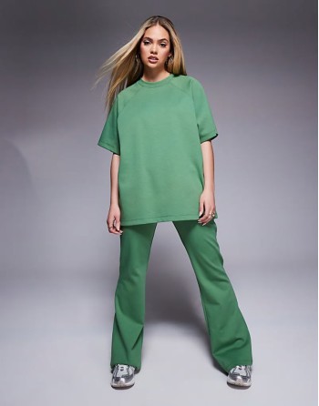 co-ord interlock in green - MGREEN