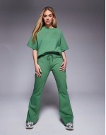 co-ord interlock in green - MGREEN