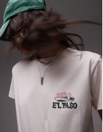 graphic Texas El Paso boxy tee in ecru