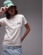 graphic Texas El Paso boxy tee in ecru