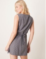 cinch waist seam detail mini dress