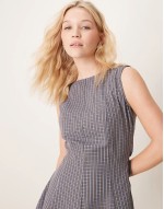 cinch waist seam detail mini dress