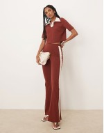 Isabelle Pennington-Edmead Kingston co-ord in brown