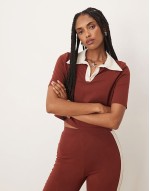 Isabelle Pennington-Edmead Kingston co-ord in brown